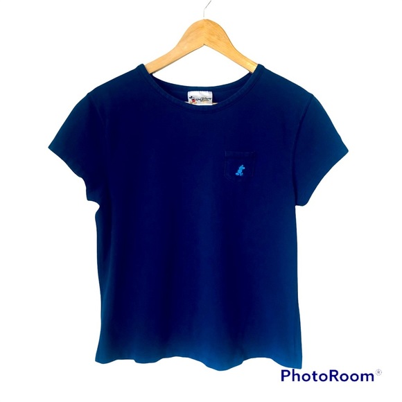 Walt Disney World Mickey Mouse Navy Blue Short Sleeve Tee Shirt Woman’s XL - Picture 1 of 8